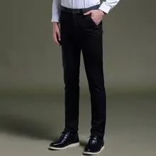 Мужские черные платья Брюки деловые штаны Slim Fit Свадебные Мужские черные костюмы брюки деловые повседневные мужские платья Брюки Плюс Размер 38