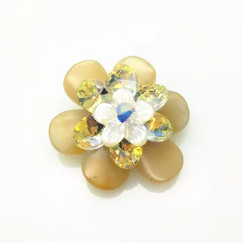 

Ms Betti Vintage Hijab pins Austrian crystal flower brooch with Swarovski Elements for women 2018 new year and Christmas