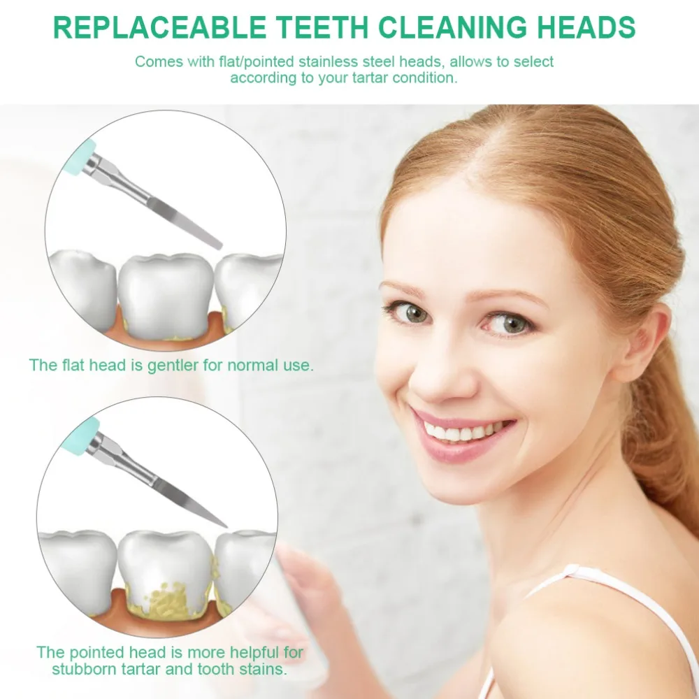 Portable Electric Sonic Dental Scaler Tooth Calculus Remover Tooth