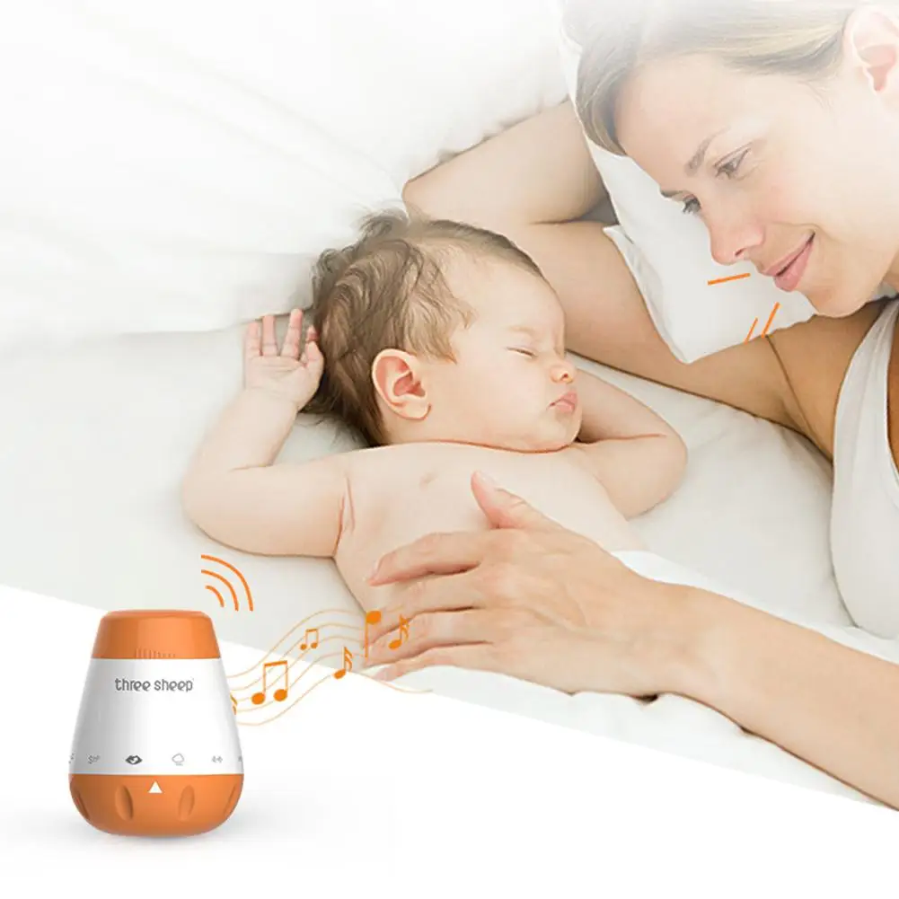 

35# Portable USB Baby Voice Sensor White Noise Music Soothing Sleep Sound Machine