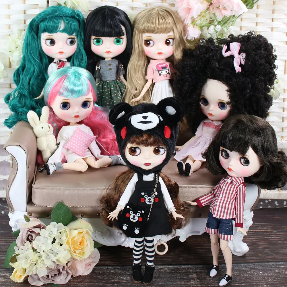 

Blyth doll Combination new carved lips face , joint body,clothes plus shoes 1/6 BJD, ICY,Pullip,Azone