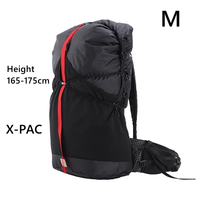 3F UL GEAR 35L рюкзак X-PAC/СВМПЭ материал легкий прочный путешествия Кемпинг Сверхлегкий походный - Цвет: X-PAC  Black M