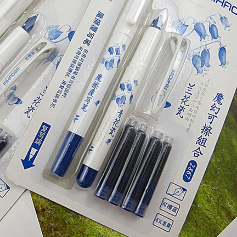 

Prime Lacquered Broad Nib Fountain Pen Chinese clastical style Blue white porcelain Pen