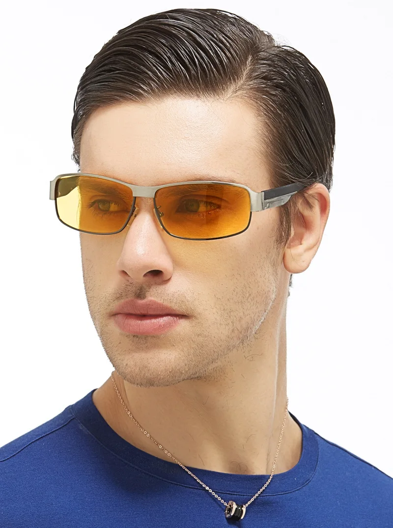 Hot Sale men's aluminum-magnesium car drivers night vision goggles polarizer sunglasses Polarized Driving Glasses 8485