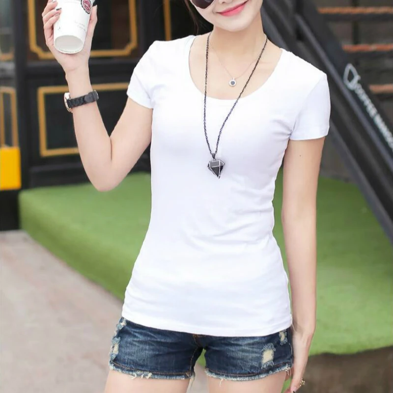 Discount New Summer Fashion Casual Cotton Plus Size Short Sleeve Female