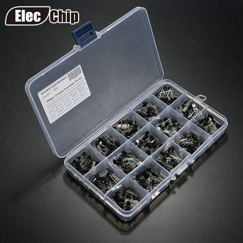 

600 Pcs 15 Value x 40 Pcs Transistor TO-92 Assortment Box Kit With Box