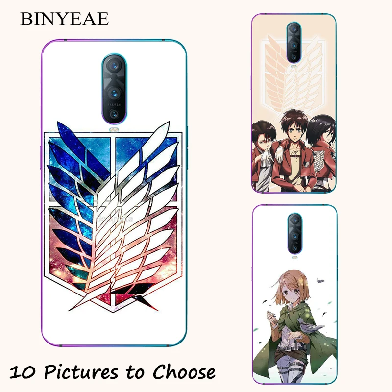 

Attack on Titan Manga Cartoon Painting Case For Oppo A9 R11 R11s Plus R15 R17 F11 Pro Reno 10x Zoom Mobile Phone Printed Cover