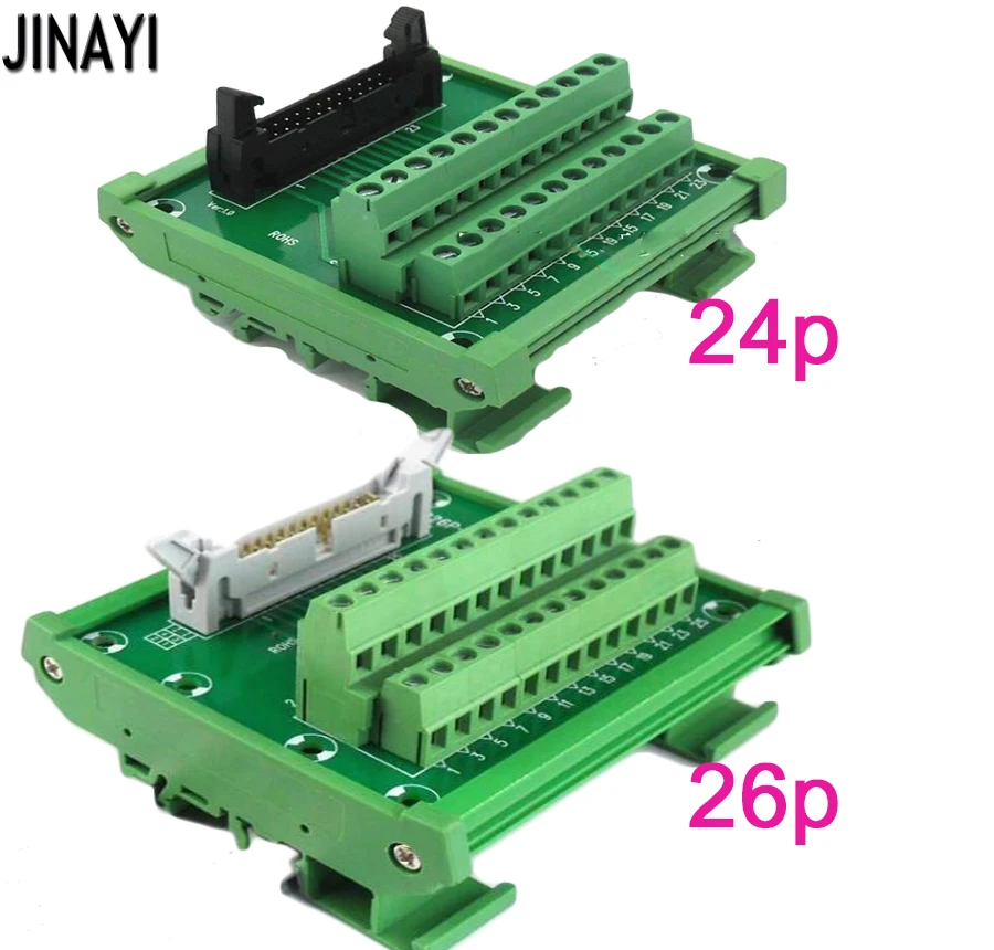 IDC64P IDC50P IDC34P IDC30P IDC26P IDC20P IDC10P мужской клеммный блок Breakout PLC релейные терминалы разъем адаптера