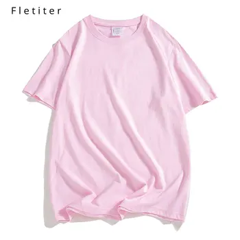 

t-shirt for men clothes 2019 top tee hip hop 13 Colors man streetwear Solid color S-4XL tshirt O-Neck Brand Fletiter 928