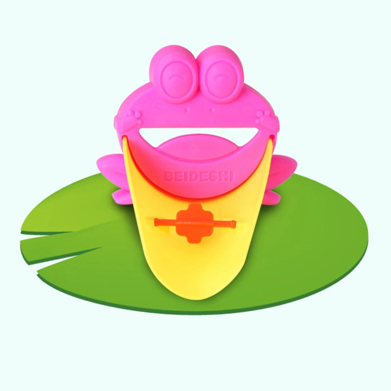 SDFC-милый удлинитель для детей детские руки мыть ванной мультфильм лягушка дизайн (розовый)