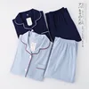 Pijama informal de algodón de 100% sólido para hombre, ropa de dormir de manga larga para otoño, pijama japonés ► Foto 2/6