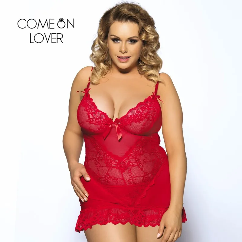 Comeonlover Ночная сорочка Bielizna Erotyczna размера плюс белье прозрачная эротическая