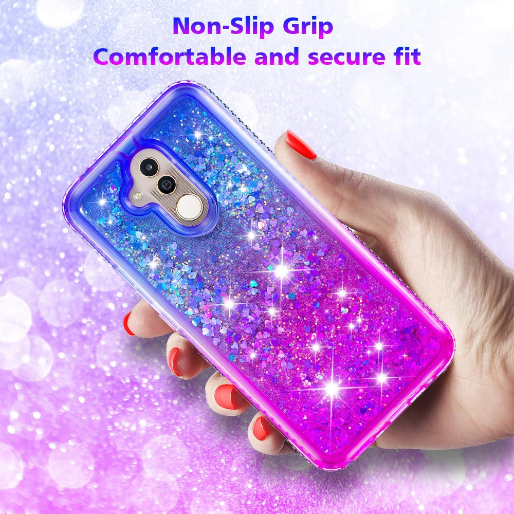 Diamond Glitter Bling Liquid Dynamic Quicksand Case on for Huawei Mate 20 Lite P Smart Y5 Y6 2018 Soft TPU Phone Cover Coque     (5)