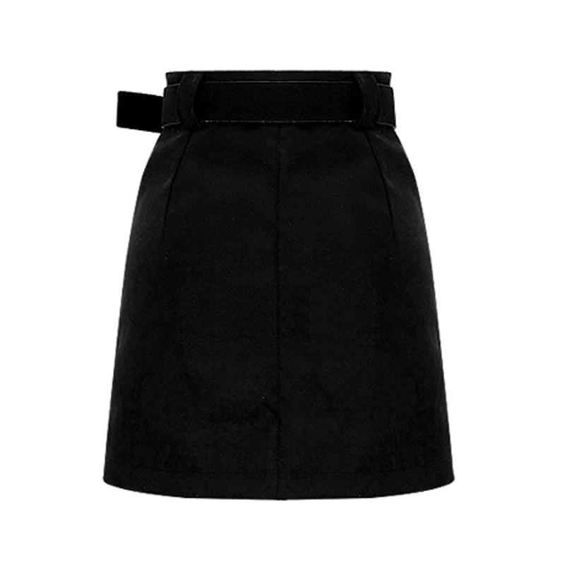 Модные женские туфли Высокая Талия внешний карман Tight Faux Suede Skirt осень-зима толстые карандаш-Line юбка ученицы M8694