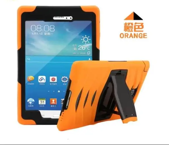

New Arrival Anti Dust Soft Silicon PC Hybrid Tablet stand Case For Samsung Galaxy Tab A 8.0" T350 T355 tablet cover