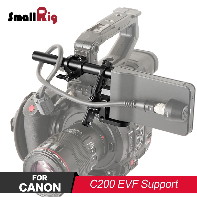 

SmallRig Adjustable EVF Support for Canon C200 Monitor 360-degree damping With a 15mm rod and a NATO rail 2075