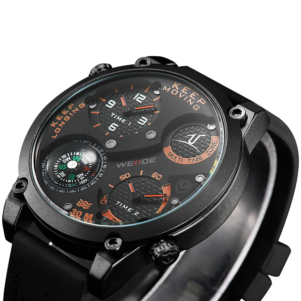 WEIDE Fashion Casual Brand Black Silicone Compass Waterproof Sport Watches for Men analog Quartz Watch Relogios Masculinos clock WEIDE Fashion Casual Brand Black Silicone Compass Waterproof Sport Watches for Men analog Quartz Watch Relogios Masculinos clock