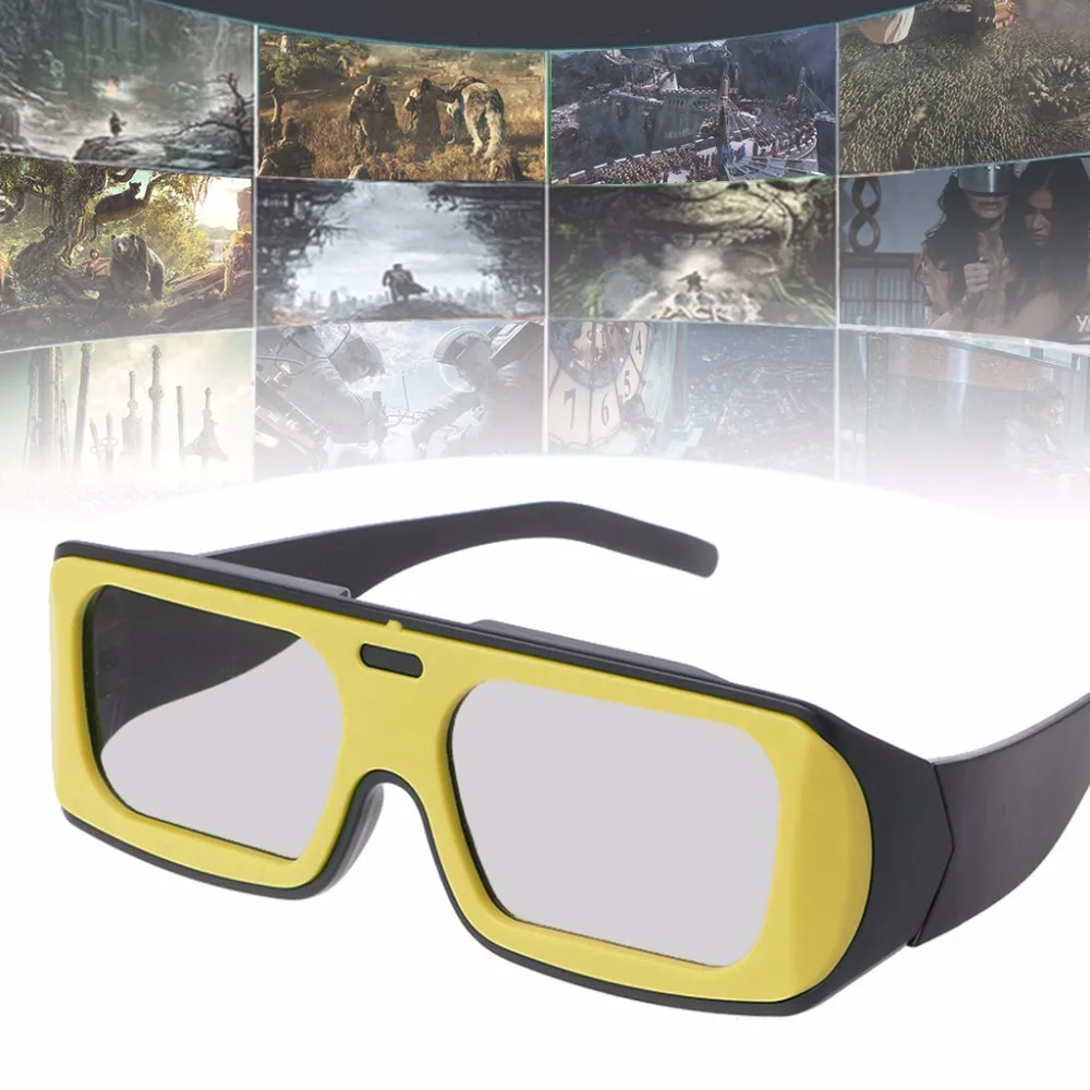 Peacefair двухцветная оправа круглые поляризационные Пассивные 3D стерео очки для