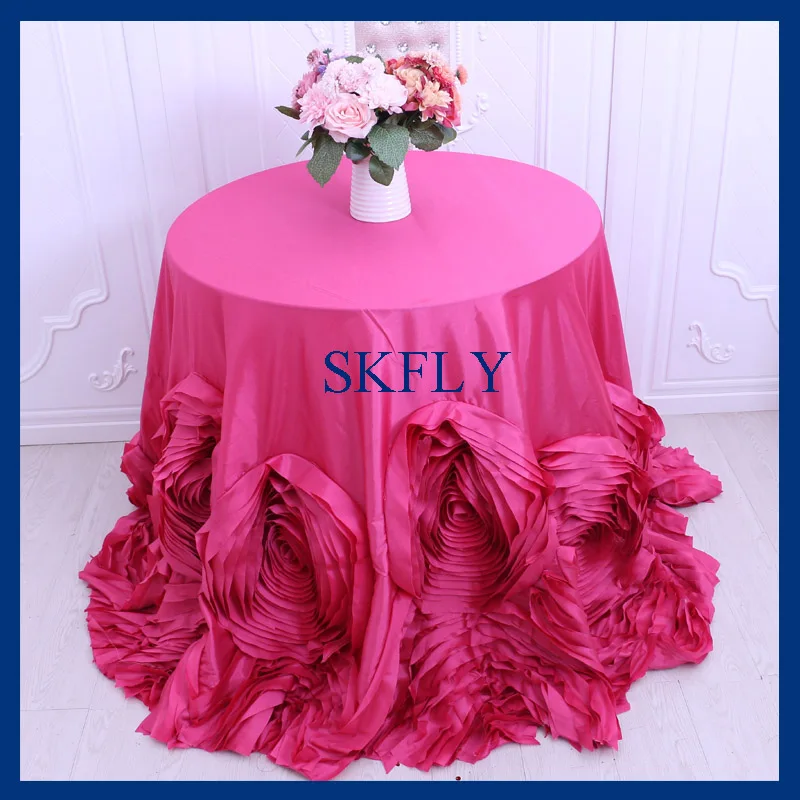 CL052Q popular custom made nice wedding fancy round darkhot pink