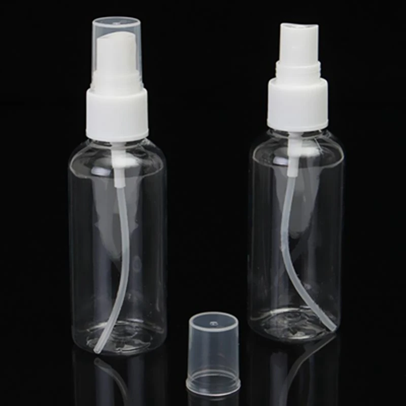 

1PC Portable 60ml Transparent Travel Plastic Spray Bottle Perfume Atomizer Small Mini Empty Refillable Bottle