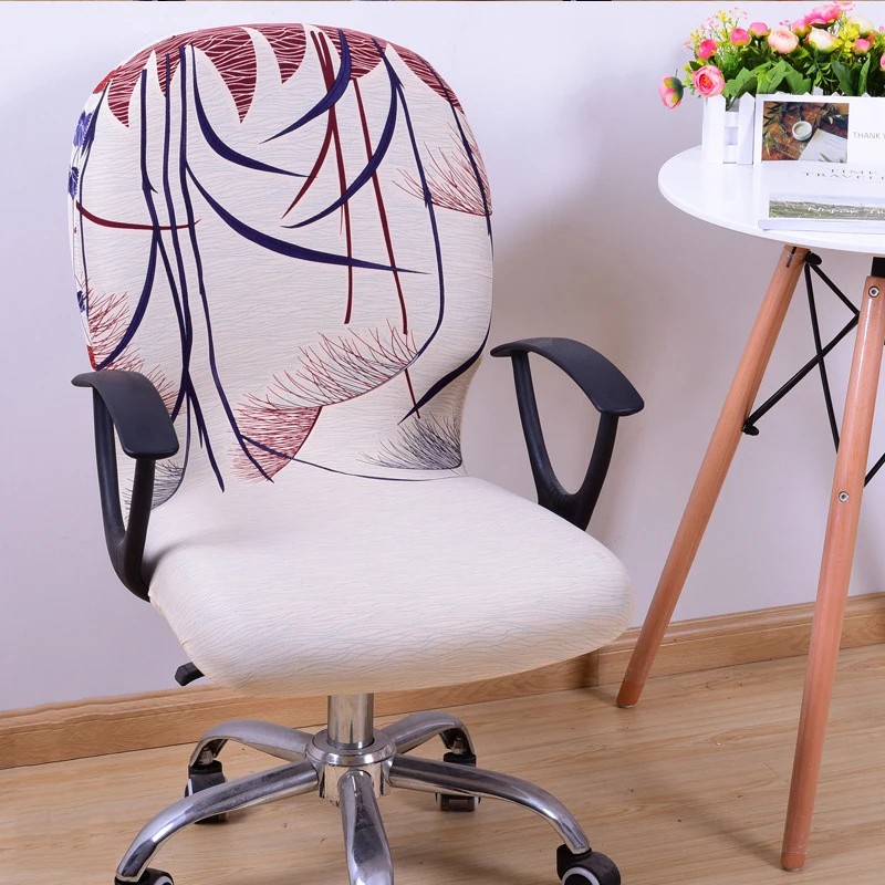 

Office Computer Chair Cover Washable Removable Arm Chair Cover Slipcover Stretch Rotating Lift Elastic Seat Covering
