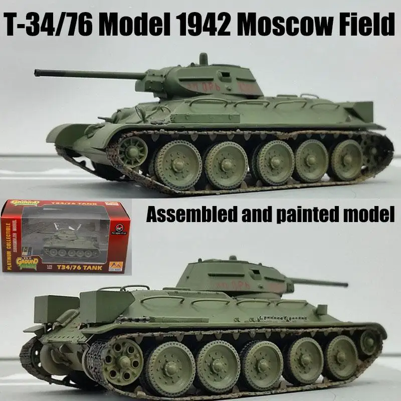 

T-34 76 Russian USSR army model 1942 Moscow field 1:72 finished Easy Model tank