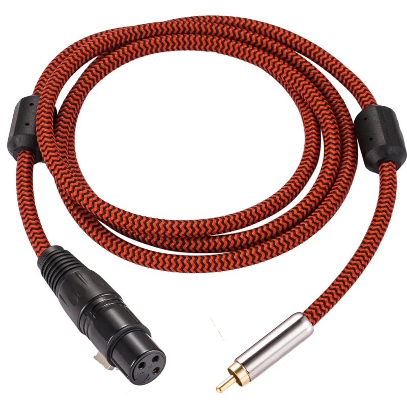 

Hifi Audio Cable RCA Phon'o Male to XLR 3 Pin Female Amplifier Mixing Console XLR F RCA OFC Cable 1M 2M 3M 5M 8M