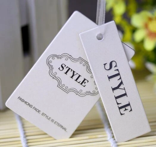customized/ Custom hang tags garment tags/lable printed personal logo for clothing emboss deboss letterpress tag free design