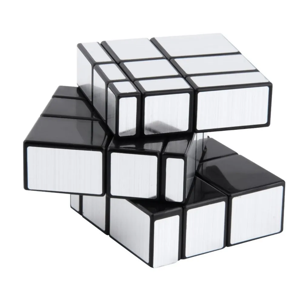 3x3x3 магический зеркальный куб professional Gold & Silver Magic Cast Coated Puzzle speed Cube обучающие игрушки для детей магический куб