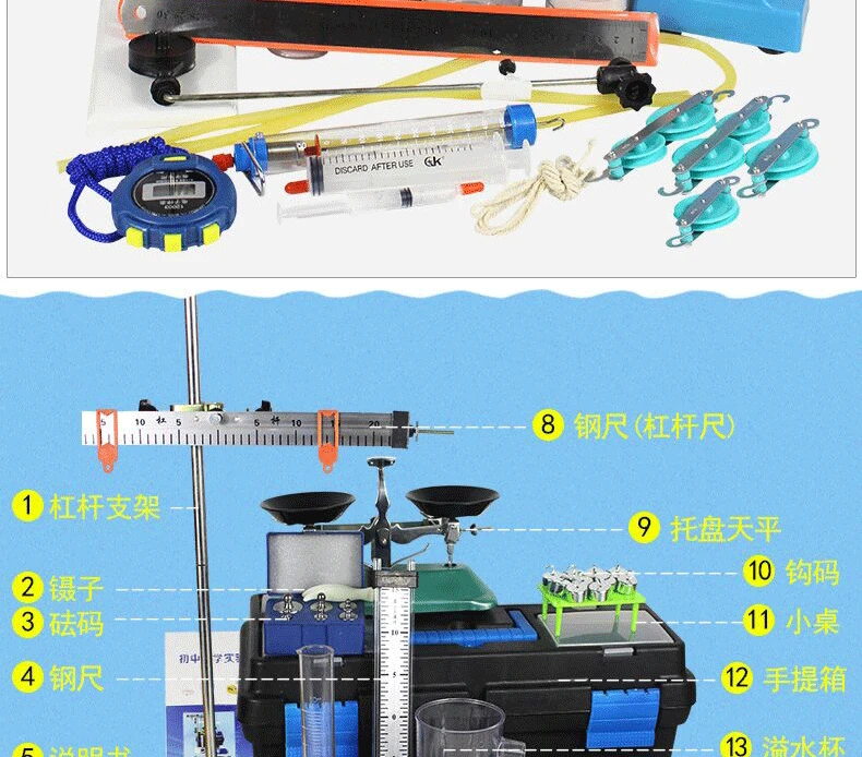 Средняя школа физика коробка для экспериментов электрическая механика оптическая электрическая акустика термальная коробка для экспериментов