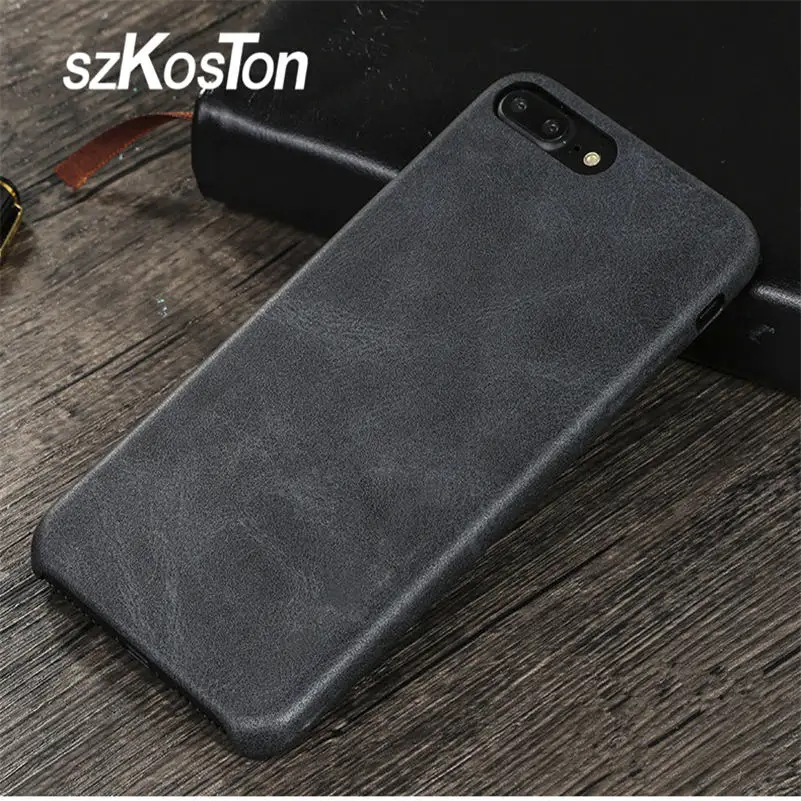 Чехлы для телефонов SZKOSTON iPhone 6 6s Plus чехол iPhone7 Роскошный Матовый Мягкий кожаный