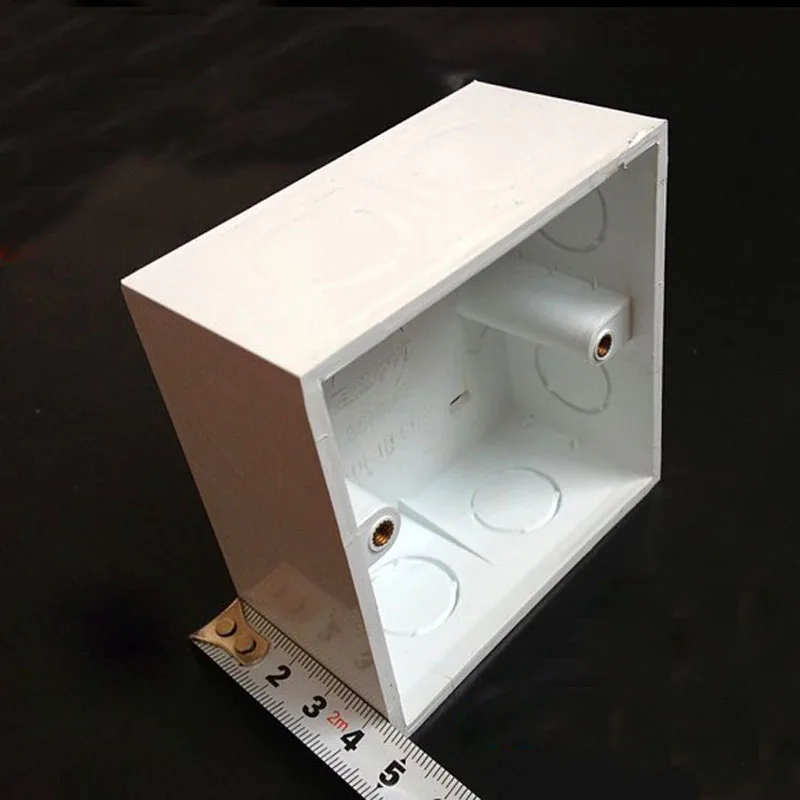 Thick PVC mounted white junction boxin Electrical Sockets from Home