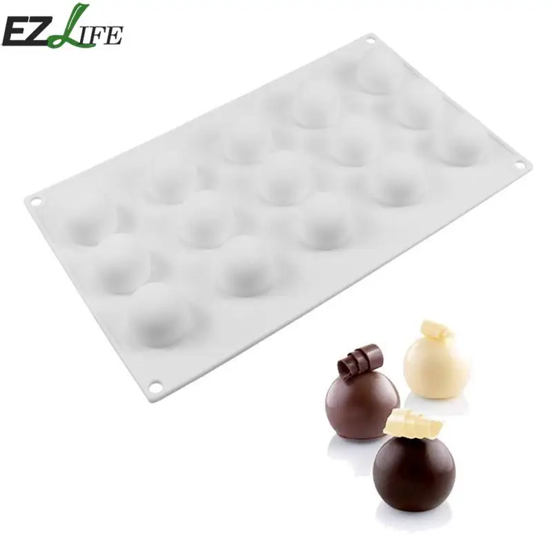 Download Aliexpress.com : Buy 1 PC Non stick Silicone Mold Mini Truffles Round Shape Chocolate Cake Mold ...