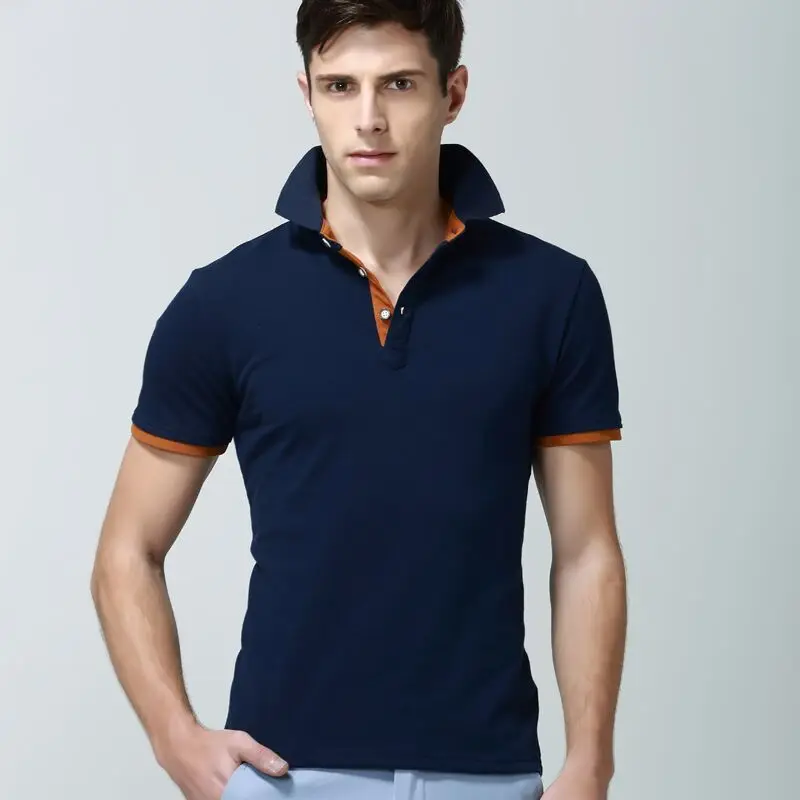 Tommys Shirt Men Polo Business Men Casual Short Sleeve Tide Male Shirt Polo Masculino Polo Men