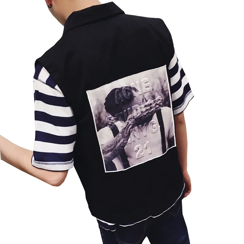 Summer Spring&Autumn Punk Hip Hop Denim Vest Fashion Beckham Print Men