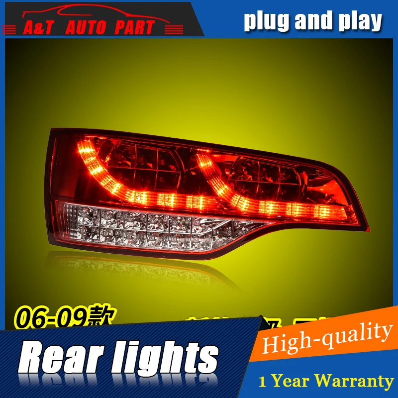 

Car Styling LED Tail Lamp for Q7 Taillight assemblly 2006-2009 for Q7 Rear Light DRL+Turn Signal+Brake light with 2pcs.