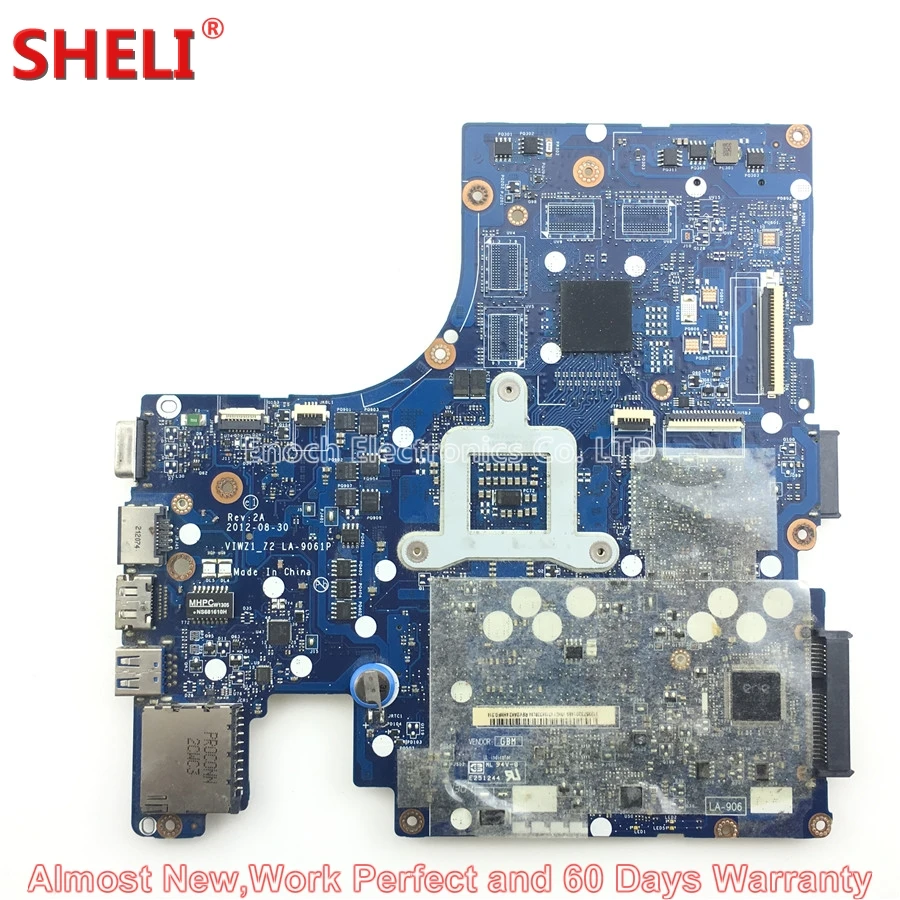 90002215 11S90002215 Laptop Motherboard For Lenovo Ideapad Z400 P400 VIWZ1_Z2 LA-9061P s989 HM76 DDR3 2