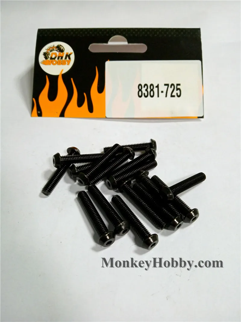 

DHK RC CAR PARTS 8381-725 T head screw(TM*22MM)(16PCS)
