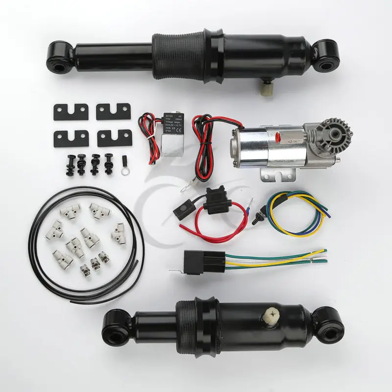 TCMT Adjustable Rear Air Ride Suspension set For Harley Touring Bagger