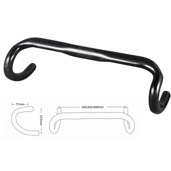 

No Logo Full UD Carbon Fiber Road Bike Handlebar Bicycle Bent Bar 31.8mm Carbon Handlebar Width 400/420/440mm