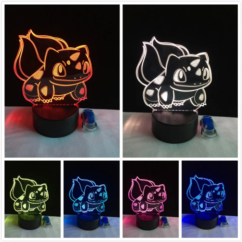 Luzes da Noite lâmpada bulbasaur pokemon pokeball ir Function 1 : Free Shipping China Post