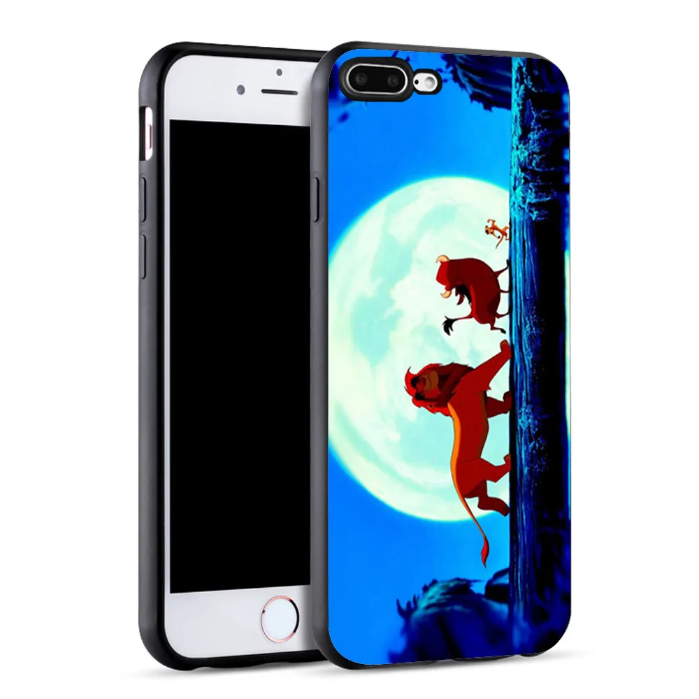 SJK2091003HB Hakuna Matata Король Лев черный мягкий силиконовый чехол для телефона для iPhone X 11 Pro 5S XR XS Max 6 6S 7 8 Plus чехол Fundas Capinha Coque - Цвет: SJK2091003HB