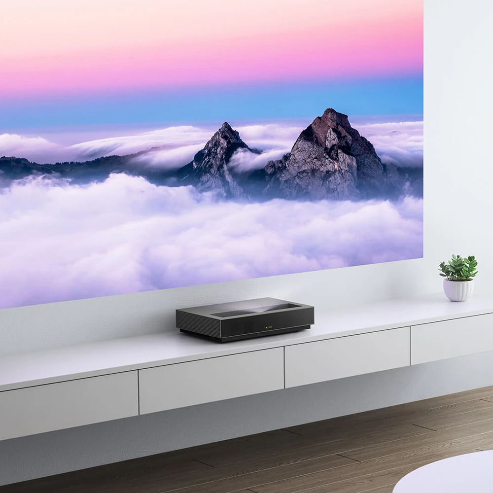 Xiaomi fengmi 4K лазерный ТВ проектор домашний кинотеатр ALPD 3 0 1700Ansi люмен 3D 4k 3840x2160 dpi