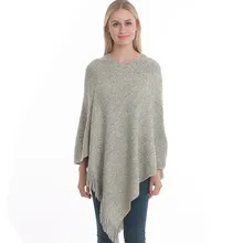 Europe America Fashion Woman Poncho Kintted Sweater Sleeveless Casual Scarf Warm Poncho Plus Size Pullover Woman Coat Capes