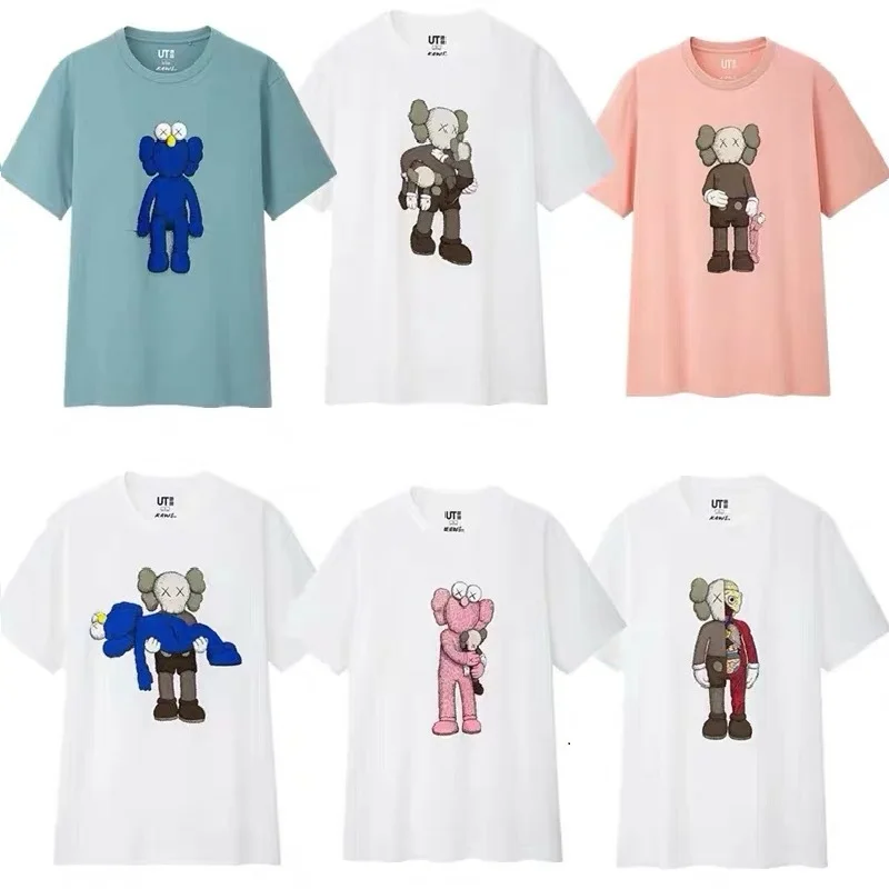 

KAWS X UNIQLO UT 2019 Summer Graphic Women T shirt Tshirt Companion T-shirt Tops Basic Tees Korean Style