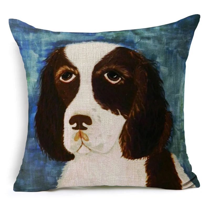 

RUBIHOM Frenchie Polyester Cushion Wihtout Inner French Bulldog Animal Pillow Pattern Design Decorative Throw Pillows Sofa Cojin