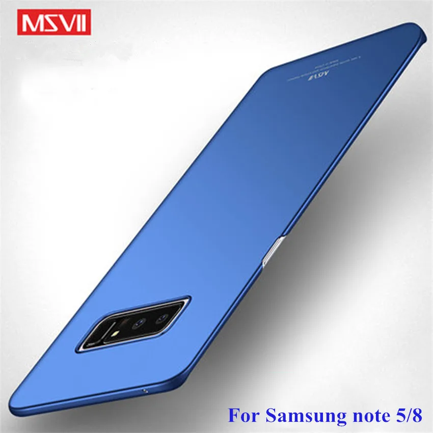 

MSVII Case for samsung galaxy note 8 note8 hard PC simple frosted stylish Back cover slim serial for samsung note 5 phone cases