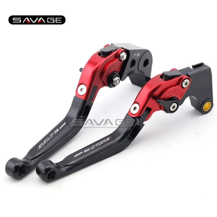 

For SUZUKI GSX-S1000 GSX-S1000F GSXS 1000/1000F 2015-2016 Motorcycle Adjustable Folding Extendable Brake Clutch Lever Black+Red