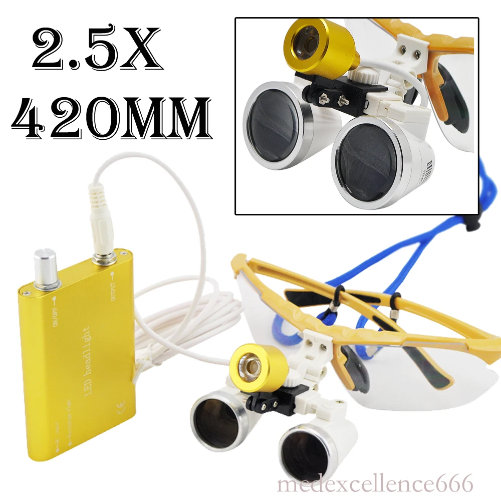 CE Approved 2.5X Dental Loupes, Surgical loupes working distance 420mm