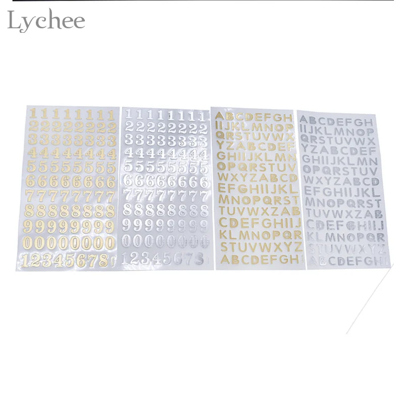 Lychee Life ПВХ наклейка для скрапбукинга рукоделия номер буквы самоклеющаяся s